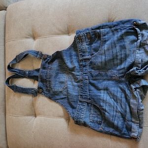 Express overall shorts